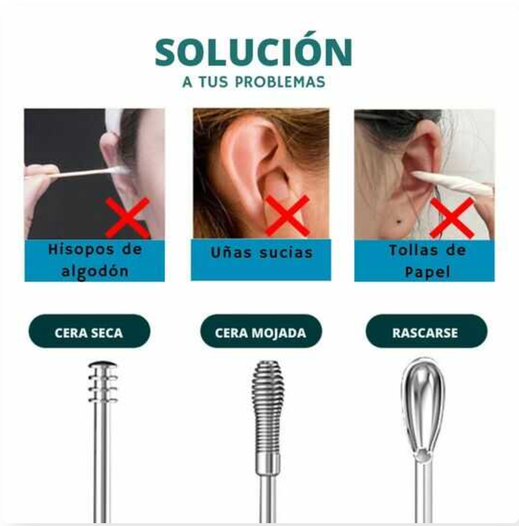 Kit Limpiador de Oídos OFERTA 2x1 HOY⭐