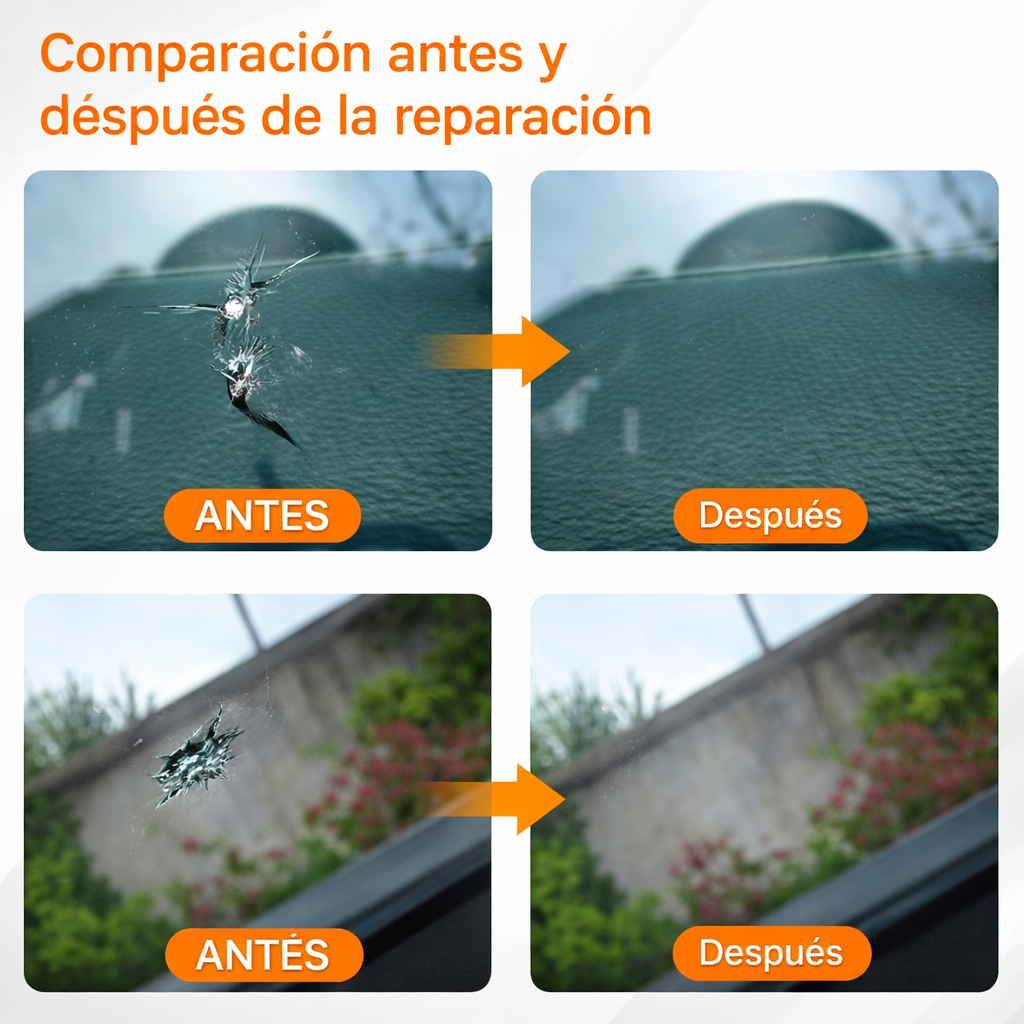 Liquid Glass Pro Kit Reparador de Vidrios