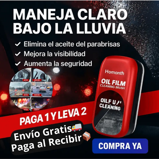 2x1 Limpiavidrios Antiempañante Hidrofóbico para Autos (Oferta solo por este Mes)