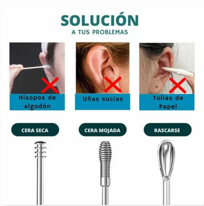 Kit Limpiador de Oídos OFERTA 2x1  HOY⭐