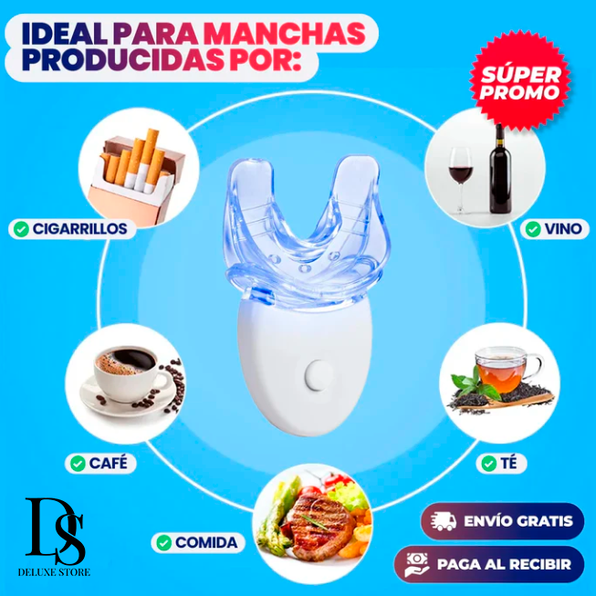 Kit Blanqueador Dental Pro de Rayos UV (Blanqueamiento en Casa)