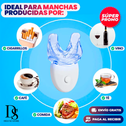 Kit Blanqueador Dental Pro de Rayos UV (Blanqueamiento en Casa)