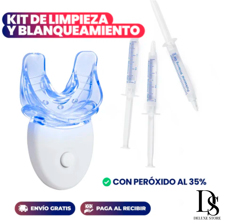 Kit Blanqueador Dental Pro de Rayos UV (Blanqueamiento en Casa)