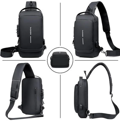 Bolso Anti-Robo Impermeable con Puerto USB