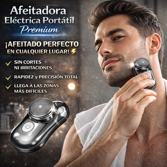 Mini Afeitadora Eléctrica Recargable Portátil Premium