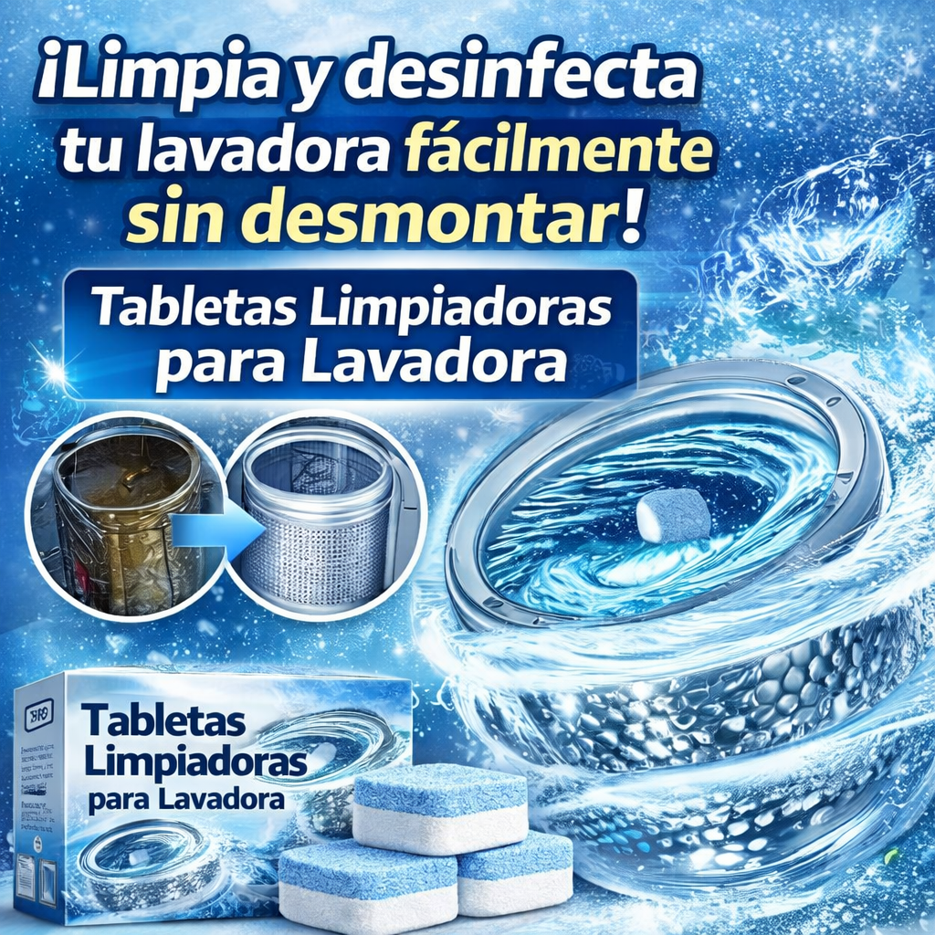 Max Home - Tabletas Limpiadoras de Lavadoras (12 Piezas)