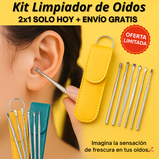 Kit Limpiador de Oídos OFERTA 2x1  HOY⭐